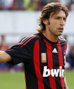 Pirlo playing for Milan in 2008. &copy Рыбакова Елена