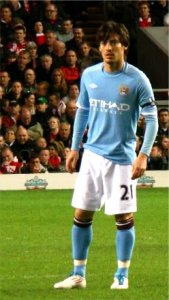 Silva with Manchester City in April 2011 &copy Hans17